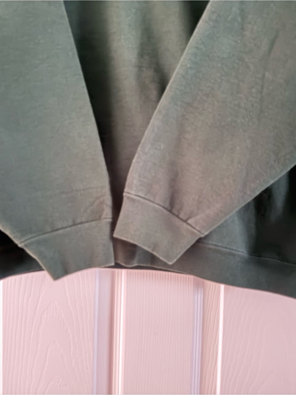 Vintage 90s Fruit of the Loom Super Cotton LBI Green Sweatshirt Set Large - Picture 4 of 9